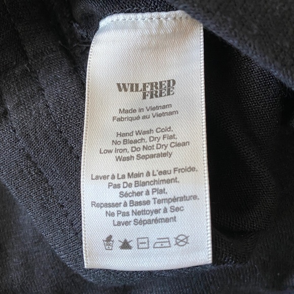 Wilfred Free‎ Women's Black Side Ruched Pull-On Midi Skirt Size Large - Picture 7 of 13